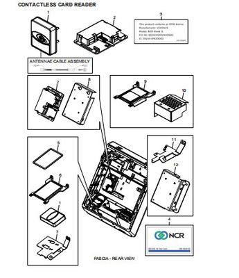 Parti di ricambio ATM NCR CONTACTLESS CARD READER