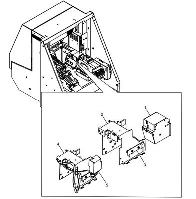 ATM Parti di ricambio NCR LATCHFAST CARD CAPTURE BIN ASSEMBLY