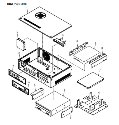 ATM Ricambi NCR MINI PC CORE 445-0727528 445-0760722