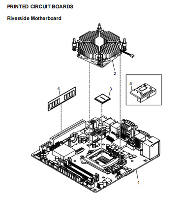 ATM Ricambi NCR Motherboard 445-0750199 MADERBOARD, INTEL ATOM D2550, MINI-ITX, "LANIER II" - TOP LEVE