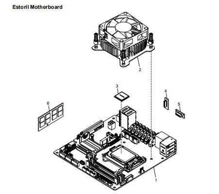 ATM Ricambi NCR Estoril Motherboard 445-0764456