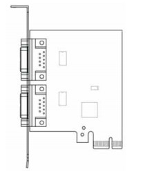 Parti di ricambio ATM NCR 009-0030956 RS232 PCIE X 1 CARTA ADD-IN