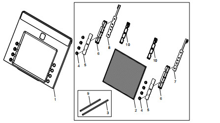 Parti di ricambio ATM 15 pollici display con FDK 445-0740902