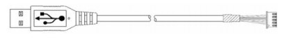 ATM Ricambi 009-0029343 CABLO USB per touchscreen, 0,75M