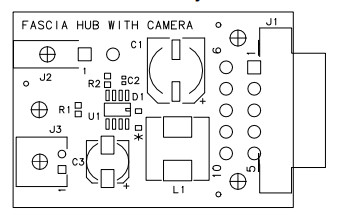 ATM Ricambi NCR 445-0711787 FASCIA HUB CON CAMERA (assemblaggio di bordo)