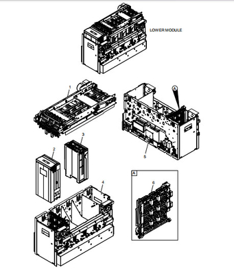 BRM Modulo inferiore Parti di macchine ATM