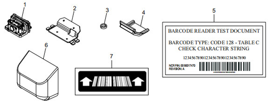 Parti di macchine bancomat lettore di codice a barre