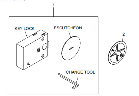 Parti di macchine ATM STANDARD LOCK 009-0022660 445-0744803