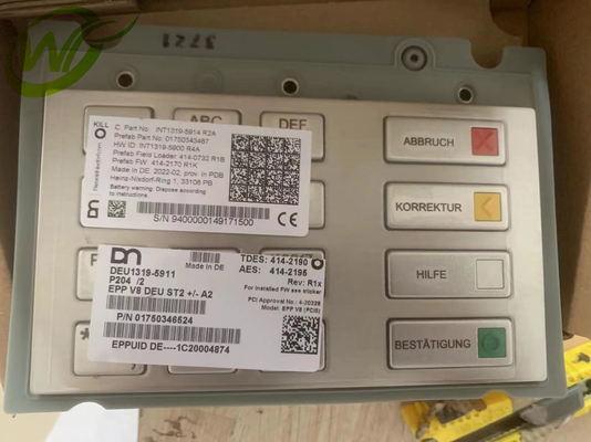 175-0346524 tastiera 1750346524 di EPP V8 di Wincor dei pezzi di ricambio di BANCOMAT